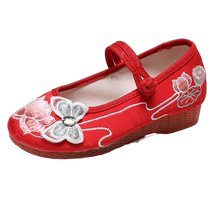 Ming-made Hanfu shoes for children ancient style jelly-soled old Beijing dance shoes spring student soft-soled performance shoes
