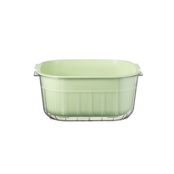 Double gun double-layer thickened drain basket fruit and vegetable cleaning