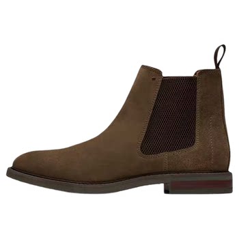 Clarks short boots british style chelsea boots genuine leather