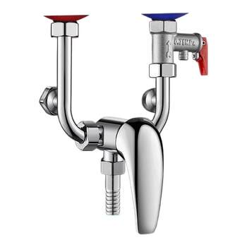 Mixing valve all-copper three-way hot and cold switch bathtub faucet