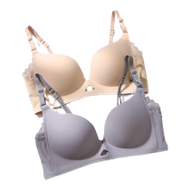 Catman Seamless Underwear Womens Small Breast Gathering and Enlarging Pull-up Supporting Secondary Breasts Anti-Sagging Summer Thin Bra