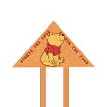 Shandong Weifang Big Kite Winnie the Pooh painted poster simple handheld reel pendant kite customized with pictures