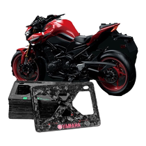Ultra-high-end carbon fiber motorcycle rear license plate frame suitable for Kawasaki Honda Yamaha carbon fiber license plate frame