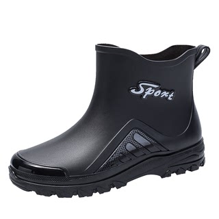 German rain boots men's fashion non-slip mid-tube rain boots new takeaway rider special outdoor construction site fishing water shoes
