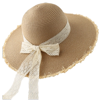Hat Summer Outdoor Beach Sun Hat Sunscreen Sunhat Out of the Canopy Grass Choreography Style Beach Hat Straw Hat Lady