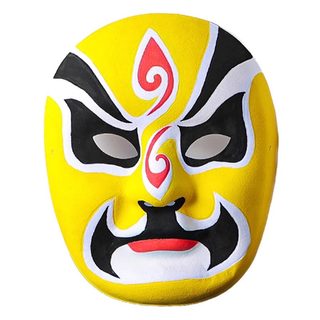 元旦手工京剧脸谱空白面具DIY材料包戏曲儿童非遗手绘涂鸦幼儿园