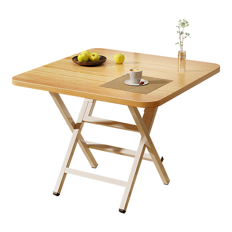 Small table, foldable table, household dining table, simple round table for rental house, portable outdoor stall for dining, square table