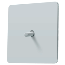 Ultra Slim Retro Aesthetic Switch 86 Type Socket Stainless Steel Panel Baking Lacquered Matte White Brass Dial single open extremely simple wind