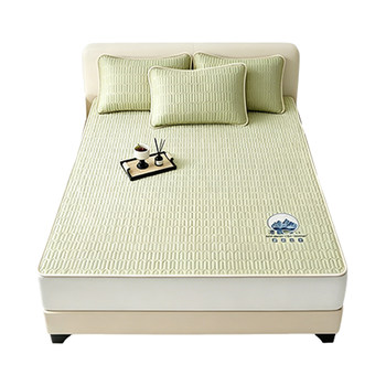 Latex ice silk maternal and infant grade fitted sheet three-piece mat set