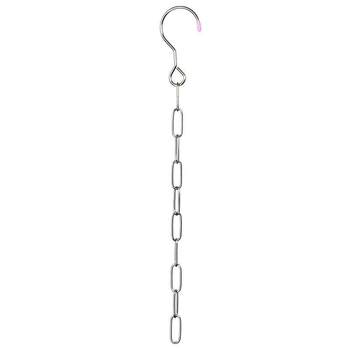 Stainless steel wardrobe storage chain hook space-saving bedroom