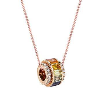 Natural colored gemstone 1.45 carat fancy sapphire pendant