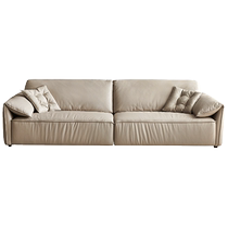 Quanyou Home Cream Style Fabric Sofa 2024 New Living Room Small Apartment Elephant Ear Sofa 111067