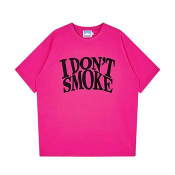 DONSMOKE American street hip-hop short-sleeved T-shirt round neck summer print Donsomke ເຄື່ອງ​ນຸ່ງ​ຫົ່ມ​ຂອງ​ຜູ້​ຊາຍ​ແລະ​ແມ່​ຍິງ Donsomke