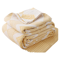 Clean and elegant all cotton three-layer gauze wool towels quilted by pure cotton blankets office nap blanket Quilt Sofa Children Cover Blanket