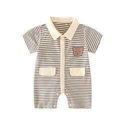 Baby short -sleeved clothes Summer newborn male baby conjoined in a month of 100 days 0 June year -old.