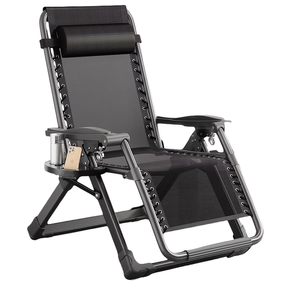 
Deck chair for lunch break for two-purpose elderly nap backrest chair portable household folding chair balcony leisure lazy chair