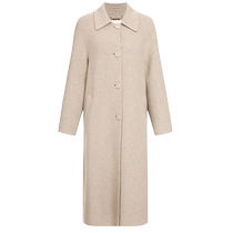 ELLASSAY 24 autumn and winter new high-end long cashmere woolen coat for women EWE353D017