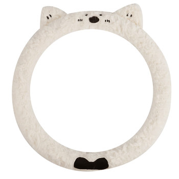 Winter car steering wheel cover plus velvet to keep warm