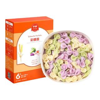 伊威 营养面条婴儿碎碎面6个月宝宝辅食无添加盐粒粒面儿童蝴蝶面