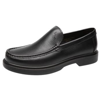 One-leg business casual genuine leather lightweight