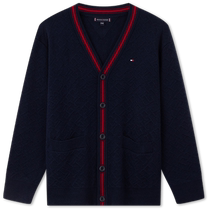 (Year of the Dragon Series) Tommy24 autumn and winter childrens clothing for men and women wool blended V-neck cardigan sweater TH2412046