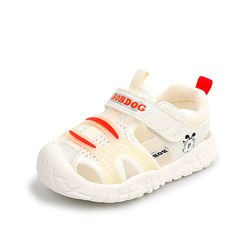 Babu Dou 2024 소녀와 소년을위한 새로운 아기 샌들 유아 신발 Baotou 통기성 부드러운 바닥 여름 아기 샌들