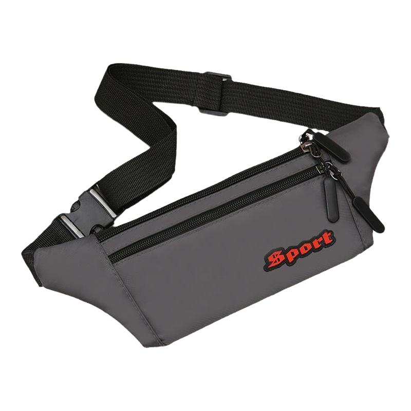 Construction site work waist bag 2026 Oxford cloth casual waist bag thin close-fitting running sports mobile phone bag unisex