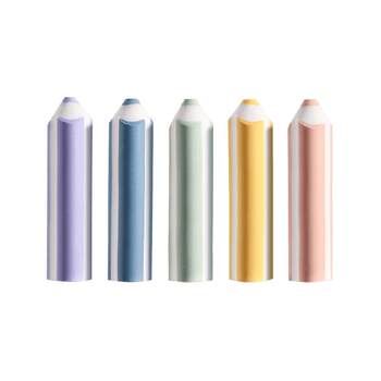 Deli pen-shaped eraser is comfortable and easy to hold