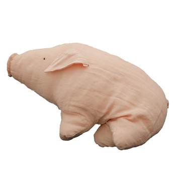 ins linen pig pillow doll, super soft touch, ສິນຄ້າລາຄາສູງ, ເຮືອນຫນ້າຮັກ, ນອນ, ນອນ COZY
