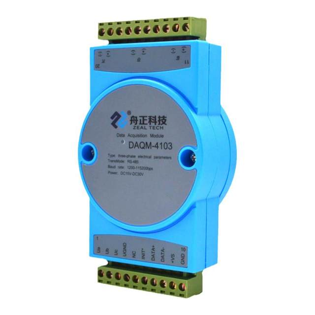 Three-phase electrical parameters AC power detection and acquisition module