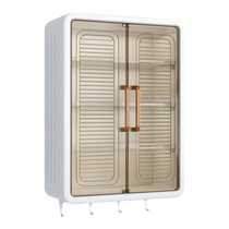 Kitchen punch-free storage rack multi-functional wall-mounted multi-layer seasoning storage box wall shelf plastic strong glue