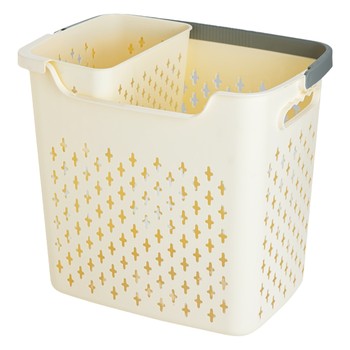 Portable hollow breathable laundry basket thickened material