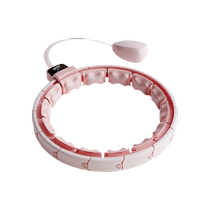 FEEBO hula hoop smart wont lose count silent adjustable abdominal tightening weighted fitness hula hoop for men and women