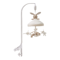 SoftLife crib bell rabbit bedside rattle rotating newborn baby music hanging soothing toy