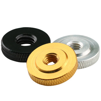 Single-layer screw nut national standard knurled aluminum alloy thin