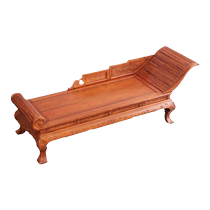 Mahogany new Chinese solid wood chaise lounge Zen sofa Chinese lounge chair Burmese rosewood chaise lounge living room home