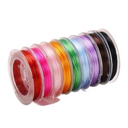 onaroll/Qian Shunshou elastic crystal beaded beef tendon threaded beads elastic wear-resistant band ເຊືອກເຊືອກ elastic