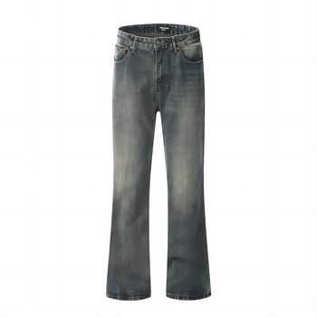 Xcok autumn and winter bamboo micro-flared scimitar jeans