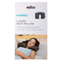(Self-operated) British ANOMEO polar fleece neck pillow inflatable U-shaped pillow neck pillow imported portable sleep