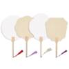 10 pieces of rice paper fans can be used as lacquer fans for calligraphy and painting