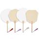 10 pieces of rice paper fans can be used as lacquer fans for calligraphy and painting