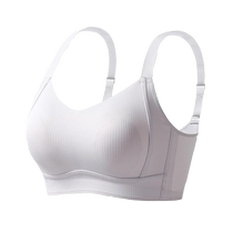 Catman Seamless Underwear for Women with Big Breasts Showing Small Breasts and Reducing Secondary Breasts to Prevent Sagging Summer Thin Full Cup Large Size Bra