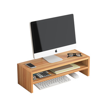 Desktop monitor computer to increase elevated office storage