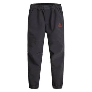 斯博兰帝户外儿童软壳裤男童冲锋裤女童中大童防风防雨加绒滑雪裤