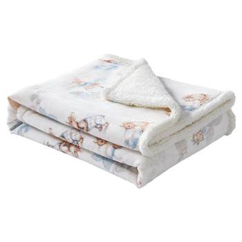 Betus type a mother and baby double-sided velvet blanket