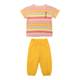 Casual cotton two-piece summer striped chiffon pants set