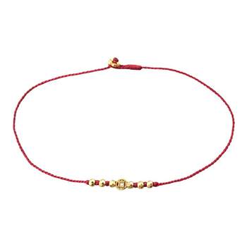 Hand-woven ultra-fine good luck red rope made of pure money and money