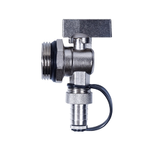 Distributeur deau de chauffage au sol soupape de vidages DN25 Dégage des gaz déchappement dun pouce Sewerage 4 points 6 Sous-échauffement du robinet à décharge automatique