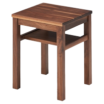 MUJI Solid Wood Table Black Walnut Home Simple Home Simple High-end