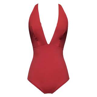 Aystudio Women's Swimsuit Summer 2025 New Sexy Deep V Cover Belly Slimming Fashionable One-Piece Beach Hot Spring